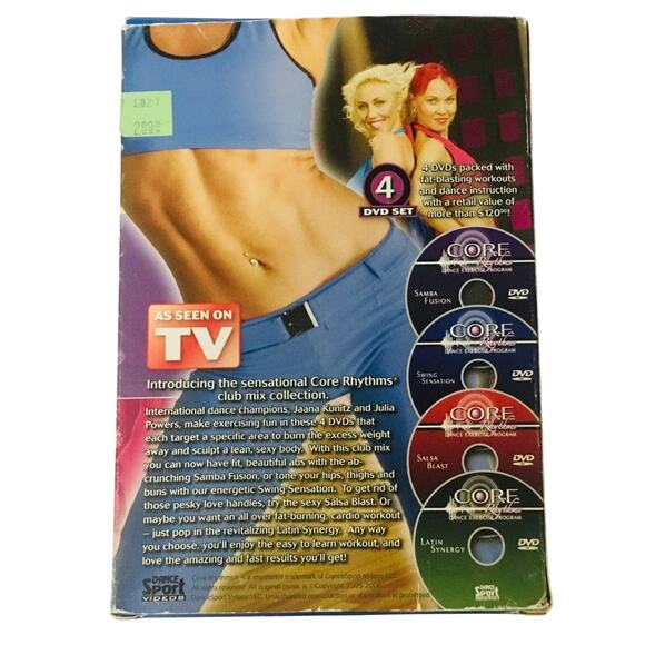 Set of 3 DVD Core Rhythms Dance Exercise Program Club Mix - Picture 5 of 8